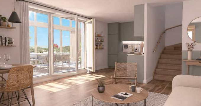 Achat / Vente immobilier neuf Nantes quartier Doulon-Gohards entre ruisseaux et vergers (44000) - Réf. 9558