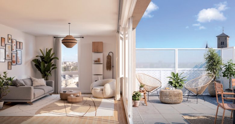 Achat / Vente immobilier neuf Bouguenais cœur de bourg proche Parc du Champ Toury (44340) - Réf. 13304