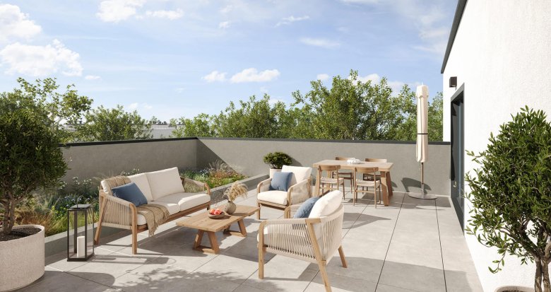 Achat / Vente immobilier neuf Nantes face au Parc de Procé proche commerces (44000) - Réf. 13118