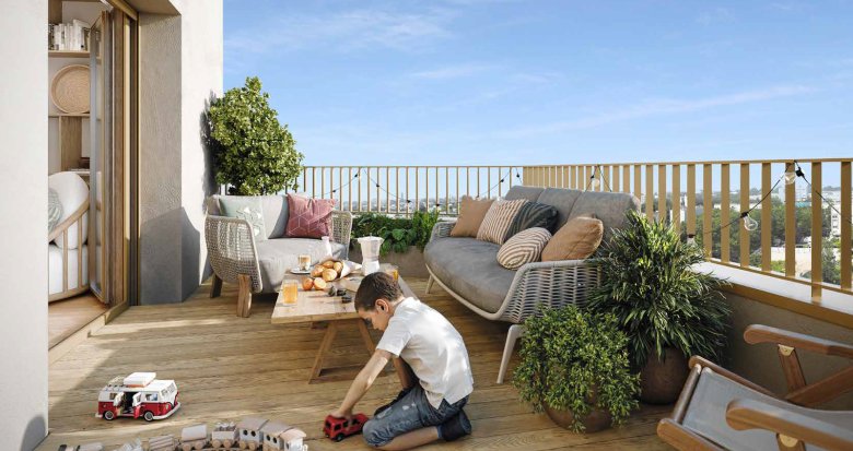 Achat / Vente immobilier neuf Nantes quartier Bottière-Chénaie proche tramway (44000) - Réf. 12901