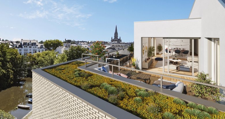 Achat / Vente immobilier neuf Nantes quartier prisé avec vue sur l’île de Versailles (44000) - Réf. 9557