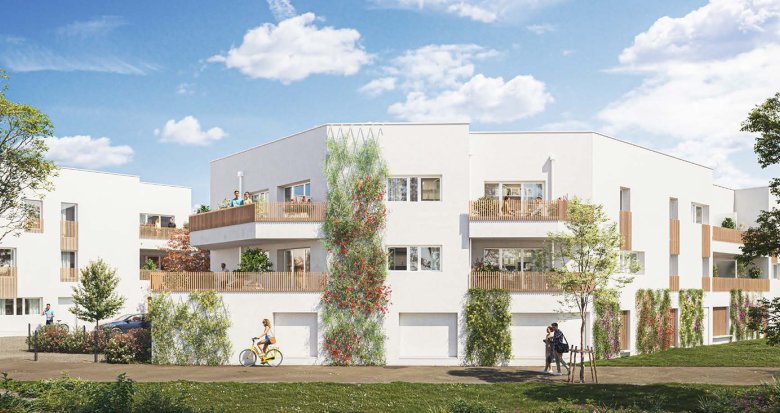 Achat / Vente immobilier neuf Rezé cadre verdoyant à 300m du tramway 2 et 3 (44400) - Réf. 13546
