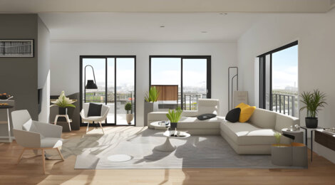 Programme immobilier neuf Panorama -  Angers : appartements neufs sécurisés et verdoyants en Lafayette (49000) - Référence : 14932