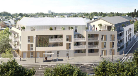 Programme immobilier neuf LES TERRASSES DE LA MADELEINE - Angers en plein quartier Madeleine-Justices (49000) - Référence : 13181