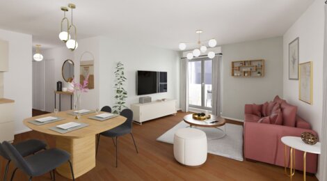 Programme immobilier neuf Les Jardins d'Amytis - Angers entre espaces paysagers et quartier Banchais (49000) - Référence : 18255