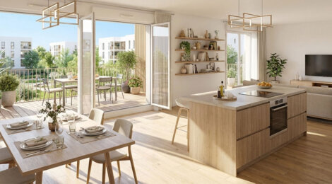 Programme immobilier neuf Twinset - Angers Les Hauts-de-Saint-Aubin résidence neuve dans un environnement végétalisé (49000) - Référence : 14159