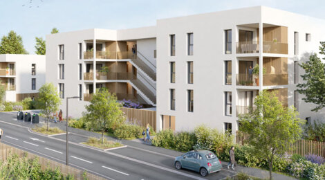 Programme immobilier neuf Twinset - Angers Les Hauts-de-Saint-Aubin résidence neuve dans un environnement végétalisé (49000) - Référence : 14159
