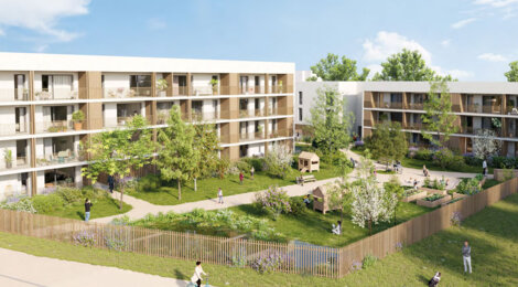 Programme immobilier neuf Twinset - Angers Les Hauts-de-Saint-Aubin résidence neuve dans un environnement végétalisé (49000) - Référence : 14159