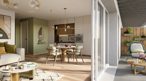 Programme immobilier neuf Les Cèdres - Angers : logements neufs lumineux et sécurisés proche des transports (49000) - Référence : 17037