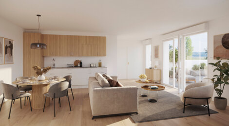 Programme immobilier neuf Conversations - Angers : logements neufs sécurisés et verdoyants proche des commodités (49000) - Référence : 15368