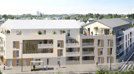 Programme immobilier neuf LES TERRASSES DE LA MADELEINE - Angers proche de la gare (49000) - Référence : 16714