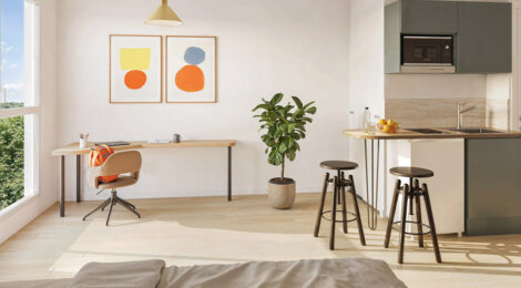 Programme immobilier neuf STUDIO 142 - Angers résidence étudiante à proximité du campus Belle-Beille (49000) - Référence : 15632
