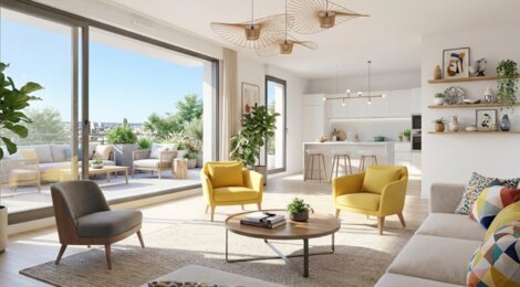 Programme immobilier neuf Villa Céleste - Angers : Résidence T2–T4 avec cadre intimiste et confort optimisé proche des commodités (49000) - Référence : 14238