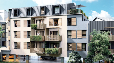 Programme immobilier neuf Trapèze - Angers vivre dans le quartier de la Doutre proche nature et tramway (49000) - Référence : 14157