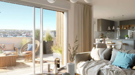 Programme immobilier neuf Chrysalide - Avrillé : logements neufs écoresponsables proche du tram et du lycée (49240) - Référence : 17596