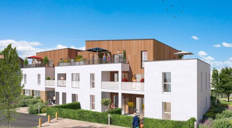 Programme immobilier neuf Le Jardin des Vignes - Bouaye centre ville près de la gare TER (44830) - Référence : 15264