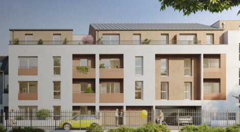 Programme immobilier neuf Référence - Carquefou : logements neufs en quartier calme, proximité immédiate du centre-ville (44470) - Référence : 15496