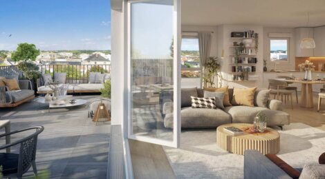 Programme immobilier neuf PASSAGE HORTENSE -  Challans : logements neufs sécurisés et verdoyants en centre-ville (85300) - Référence : 14891