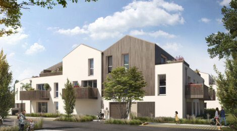 Programme immobilier neuf Balzane - Couëron : Résidence T2–T4 avec cadre résidentiel et confort optimisé proche des commodités (44220) - Référence : 14749