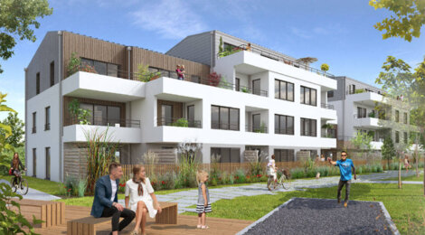 Programme immobilier neuf Le Mauperthuis - Guérande : Résidence studio–T4 avec cadre verdoyant et confort moderne proche des remparts (44350) - Référence : 14215