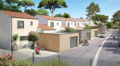 Programme immobilier neuf Quai des Mariniers - Jard sur Mer cadre littoral villas avec jardin proche port (85520) - Référence : 17220