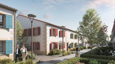 Programme immobilier neuf Le Clos du Chemin Vert - La Jarrie : logements neufs sécurisés et verdoyants proche des commodités (17220) - Référence : 14572