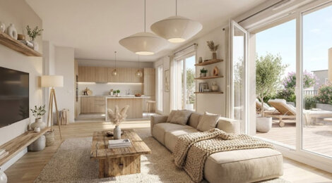 Programme immobilier neuf LES BATEAUX BLEUS - Résidence Seniors - LMNP - La Turballe cadre maritime résidence seniors proche La Baule (44420) - Référence : 17153