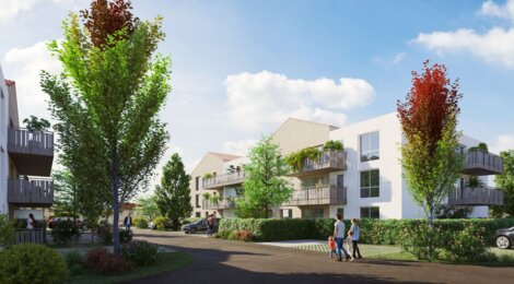 Programme immobilier neuf RÉSIDENCE DU TRAMWAY - Les Herbiers : logements neufs sécurisés et verdoyants proche des commodités (85500) - Référence : 14996