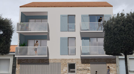 Programme immobilier neuf AQUITANIA - Les Sables-d’Olonne entre marché Arago et Grande Plage (85100) - Référence : 17387