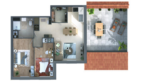 Programme immobilier neuf Le Jardin de Sainte-Croix - Les Sables-d’Olonne résidence paysagère proche plage et centre-ville (85100) - Référence : 17528