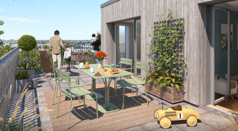 Programme immobilier neuf NATUREO - VERDURA - Nantes Doulon-Gohards dans un cadre verdoyant (44000) - Référence : 18280