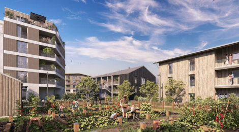 Programme immobilier neuf ESSENCIA - Nantes, logements neufs et jardin partagé dans un quartier naturel (44000) - Référence : 15566