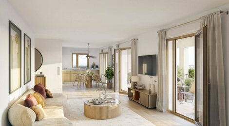 Programme immobilier neuf Le Mercoeur - Nantes : logements neufs sécurisés et verdoyants proche des transports (44000) - Référence : 15516