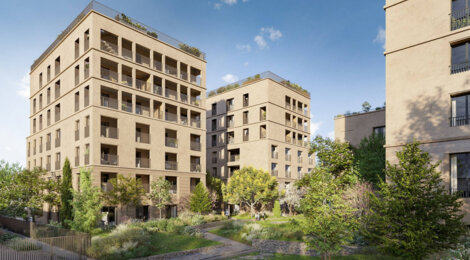 Programme immobilier neuf Le Mercoeur - Nantes : logements neufs sécurisés et verdoyants proche des transports (44000) - Référence : 15516