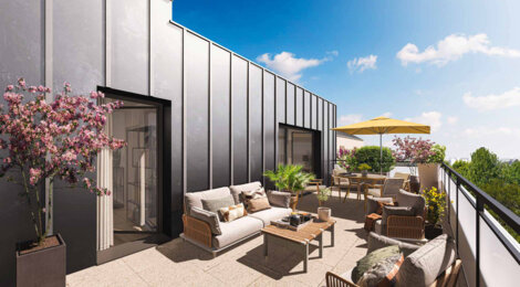 Programme immobilier neuf SYMBIOSE - NANTES CENTRE - Nantes : logements neufs sécurisés et verdoyants proche du parc de la Mitrie (44000) - Référence : 14970