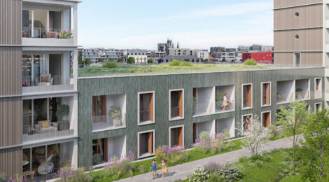Programme immobilier neuf COCO - Nantes République, une résidence avec jardin paysager sur l’Île de Nantes (44000) - Référence : 17546