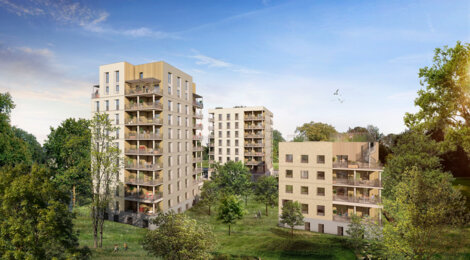 Programme immobilier neuf Coeur Boisé - Nantes : Résidence studio–T6 avec cadre forestier et confort optimisé proche des espaces naturels (44000) - Référence : 14266
