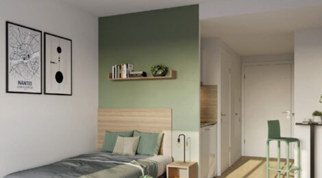 Programme immobilier neuf KLEEZI | GARE NANTES - Nantes studios étudiants meublés près du canal Saint-Félix (44000) - Référence : 17914