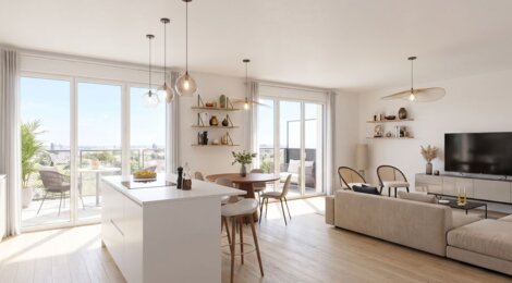 Programme immobilier neuf FUSION - Nantes vue dégagée sur le futur Parc de Loire (44000) - Référence : 16028