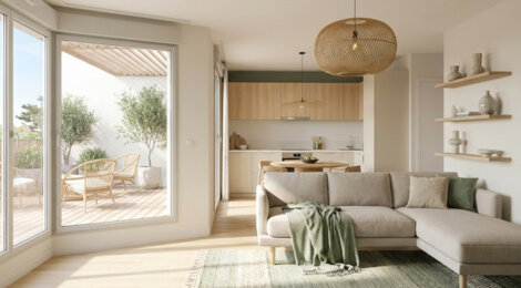 Programme immobilier neuf Aloza - Saint-Gilles-Croix-de-Vie : logements neufs sécurisés et verdoyants proche de la mer (85800) - Référence : 14980