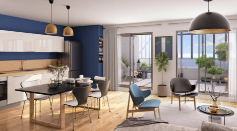 Programme immobilier neuf Face A Face B - Saint-Herblain : Résidence T2–T4 avec cadre naturel et confort optimisé proche des commodités (44800) - Référence : 14422