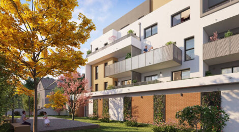 Programme immobilier neuf Face A Face B - Saint-Herblain : Résidence T2–T4 avec cadre naturel et confort optimisé proche des commodités (44800) - Référence : 14422