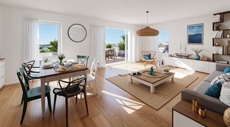 Programme immobilier neuf Domaine des Aubrais - Apparts - Saint-Hilaire-de-Riez adresse résidentielle à quelques minutes des plages (85270) - Référence : 16487