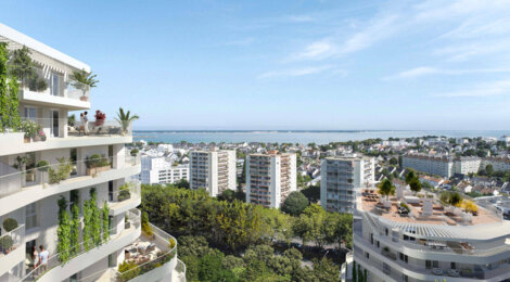 Programme immobilier neuf Harmony of the Sky - Saint-Nazaire : Résidence studio–T5 avec cadre panoramique et confort optimisé proche des commodités (44600) - Référence : 14482