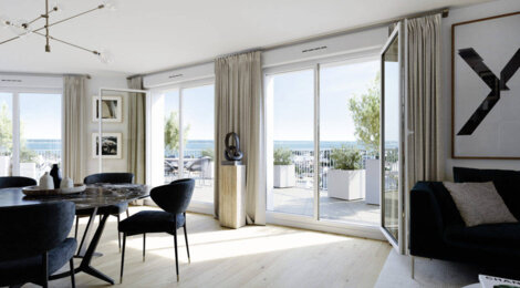 Programme immobilier neuf Harmony of the Sky - Saint-Nazaire : Résidence studio–T5 avec cadre panoramique et confort optimisé proche des commodités (44600) - Référence : 14482