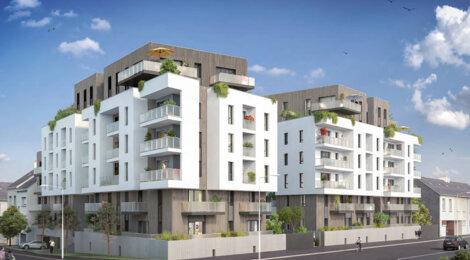 Programme immobilier neuf Etik - Saint-Nazaire : Résidence studio–T5 avec cadre urbain et confort optimisé proche des commodités (44600) - Référence : 14480
