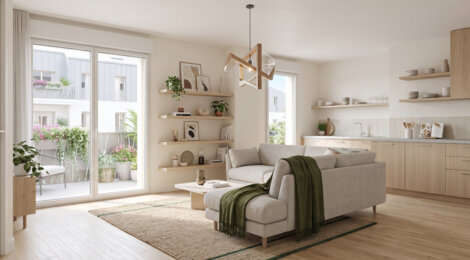 Programme immobilier neuf GARANCE - Saint-Nazaire : Résidence T2–T4 avec cadre urbain et confort optimisé proche des commodités (44600) - Référence : 6639