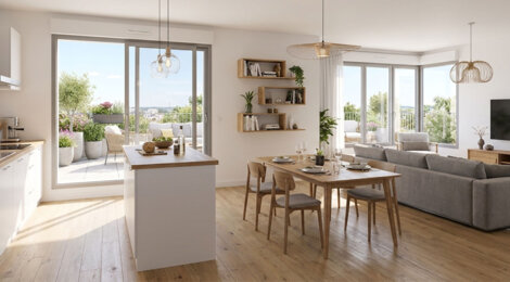 Programme immobilier neuf TRIANGLE (LLI JEANBRUN) - Sucé-sur-Erdre résidence proche gare et commerces (44240) - Référence : 17467