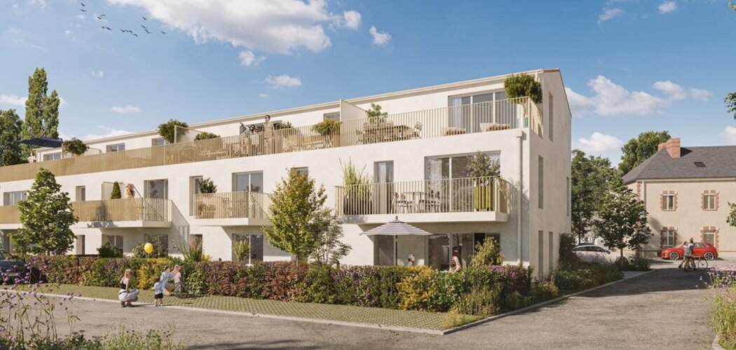 Programme immobilier neuf LE CLOS DU VIGNOBLE - Aigrefeuille-sur-Maine : logements neufs sécurisés et verdoyants proche des commodités (44140) - Référence : 8087