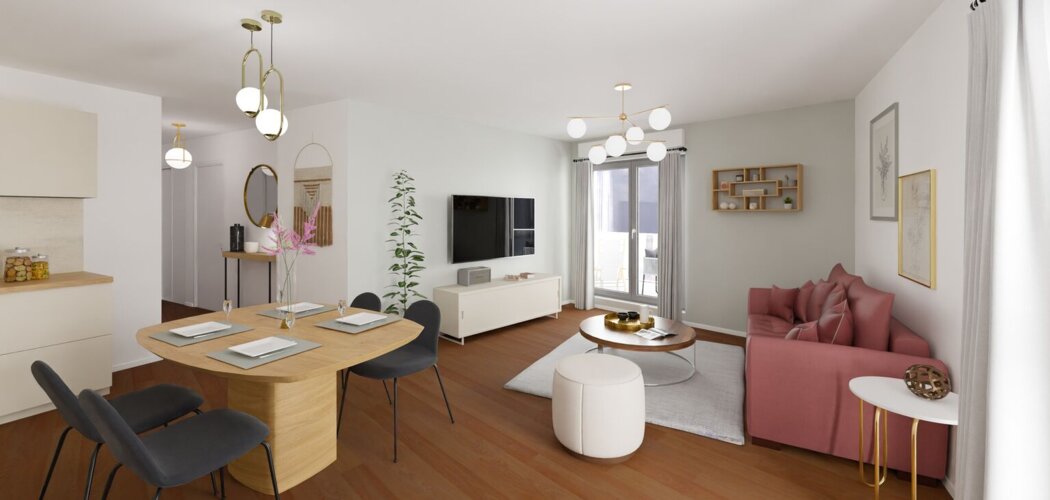 Programme immobilier neuf Les Jardins d'Amytis - Angers entre espaces paysagers et quartier Banchais (49000) - Référence : 18255